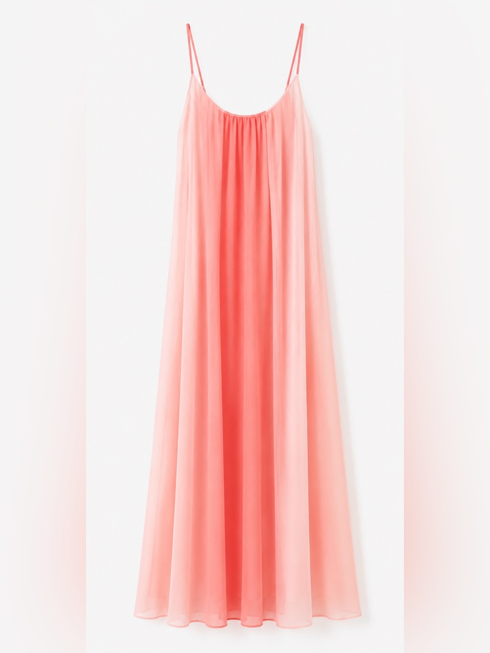Pink Lily Coral to Light Pink Ombre Maxi Dress
